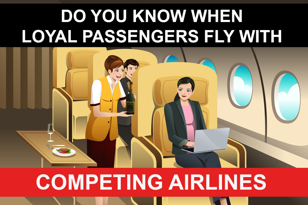Share of Wallet - Tracking when loyal customers fly with competing airlines